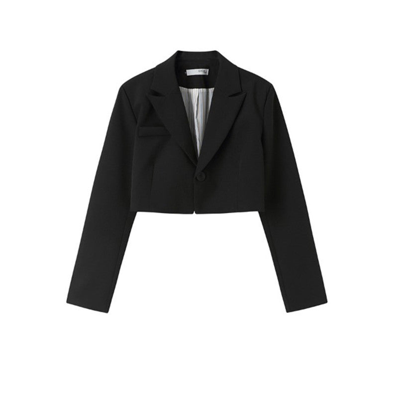 Black Women's Short Suit Coat
