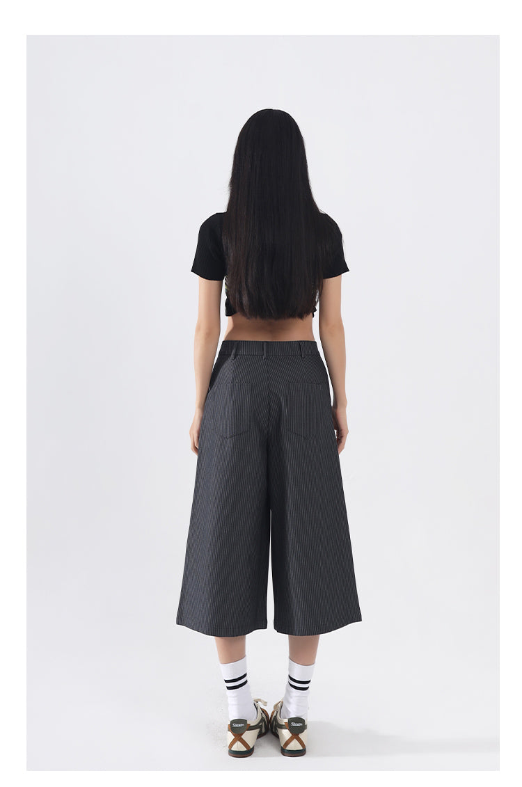 Straight Striped Pants