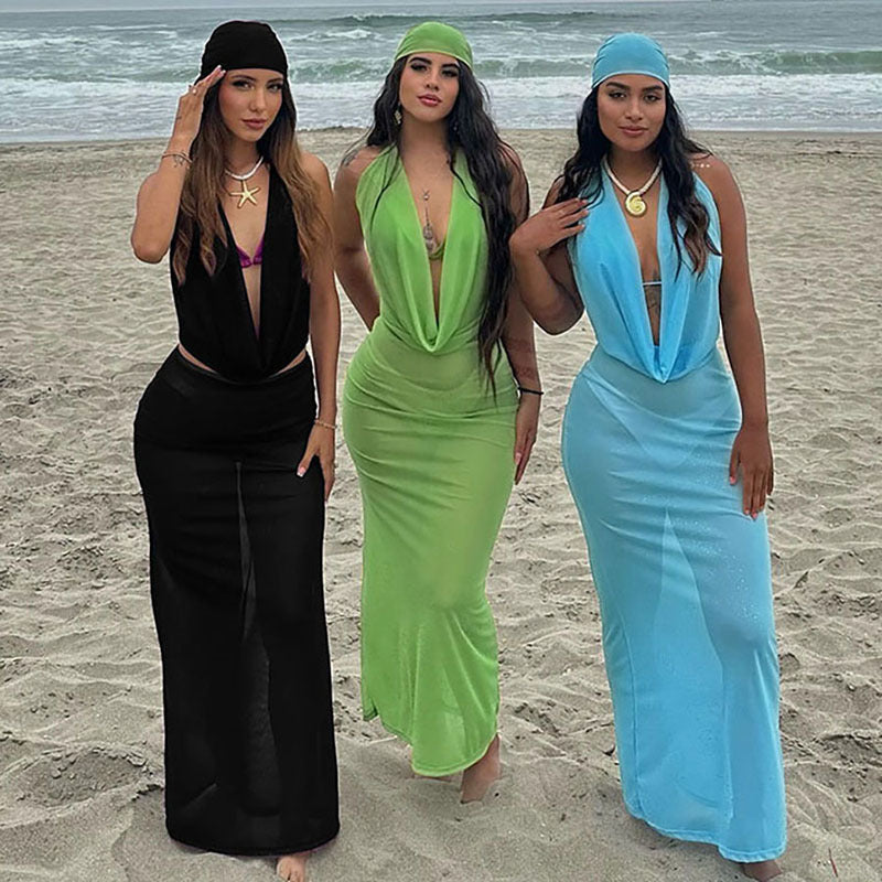 Headscarf and Sexy Dress Outfit