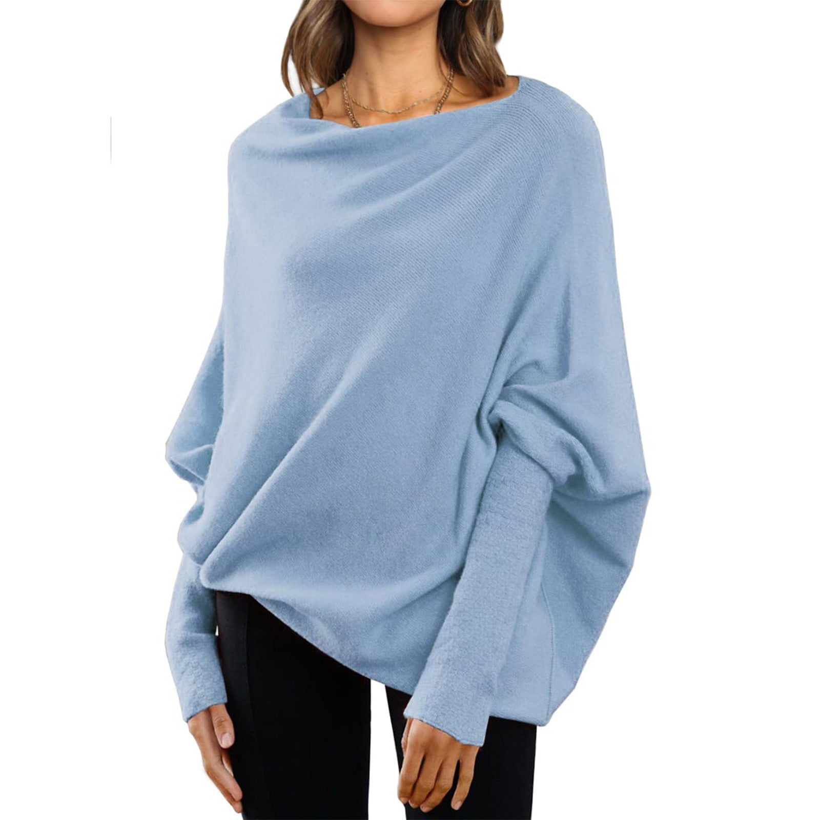 Loose Bat Sleeve Sweater