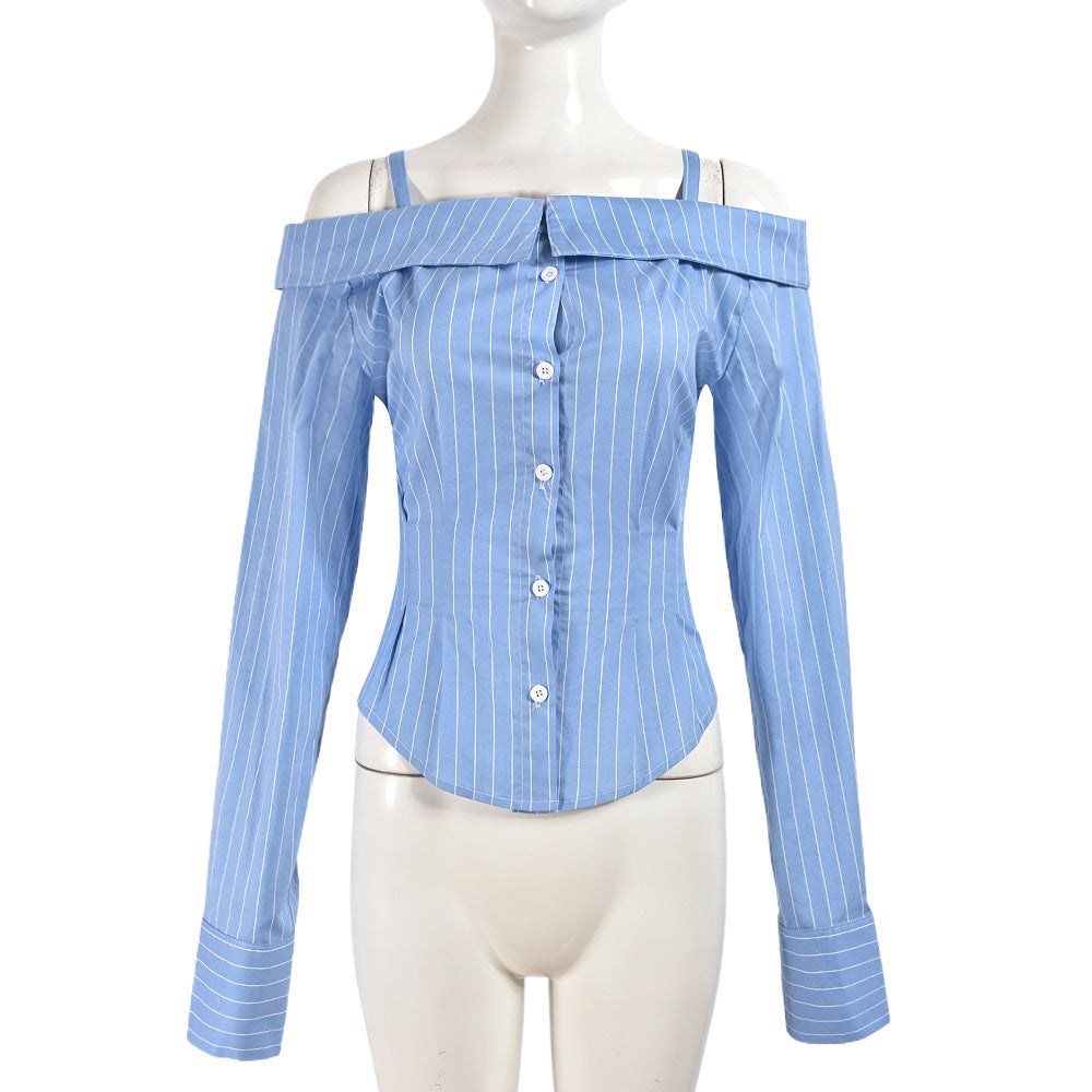 Off-Shoulder Hot Girl Shirt