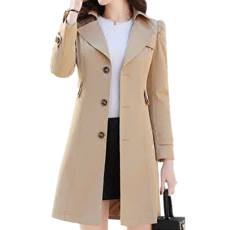 Autumn Trench Coat Slim Single Breasted