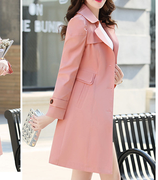 Autumn Trench Coat Slim Single Breasted