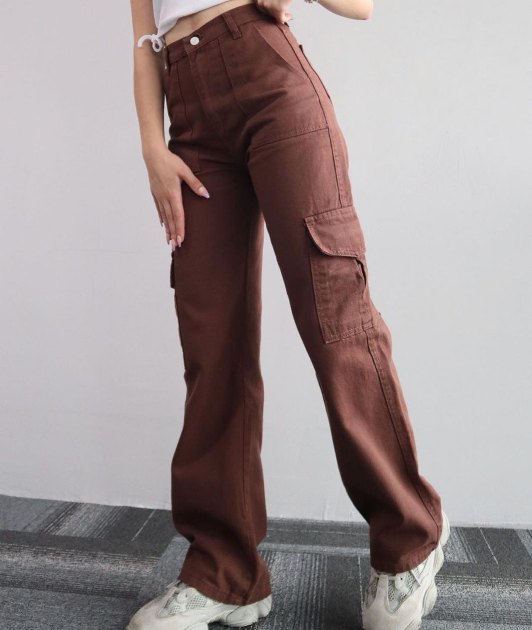 Casual Nipped Waist Pants