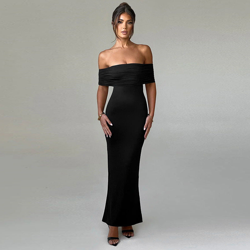 Elegant Backless Off-Shoulder