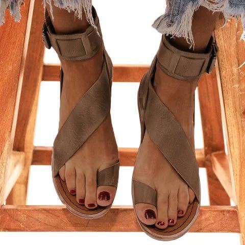 Comfortable Plus Size Roman Flat Shoes