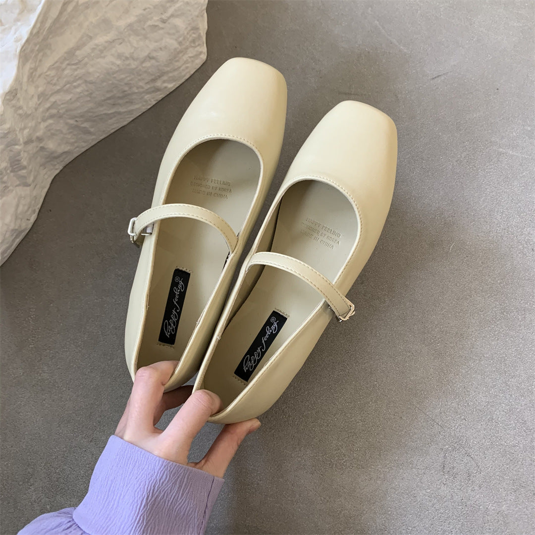 French Style Versatile Low Heel Shoes