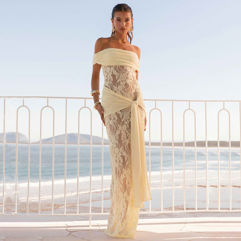 Lace Off-Shoulder Dress