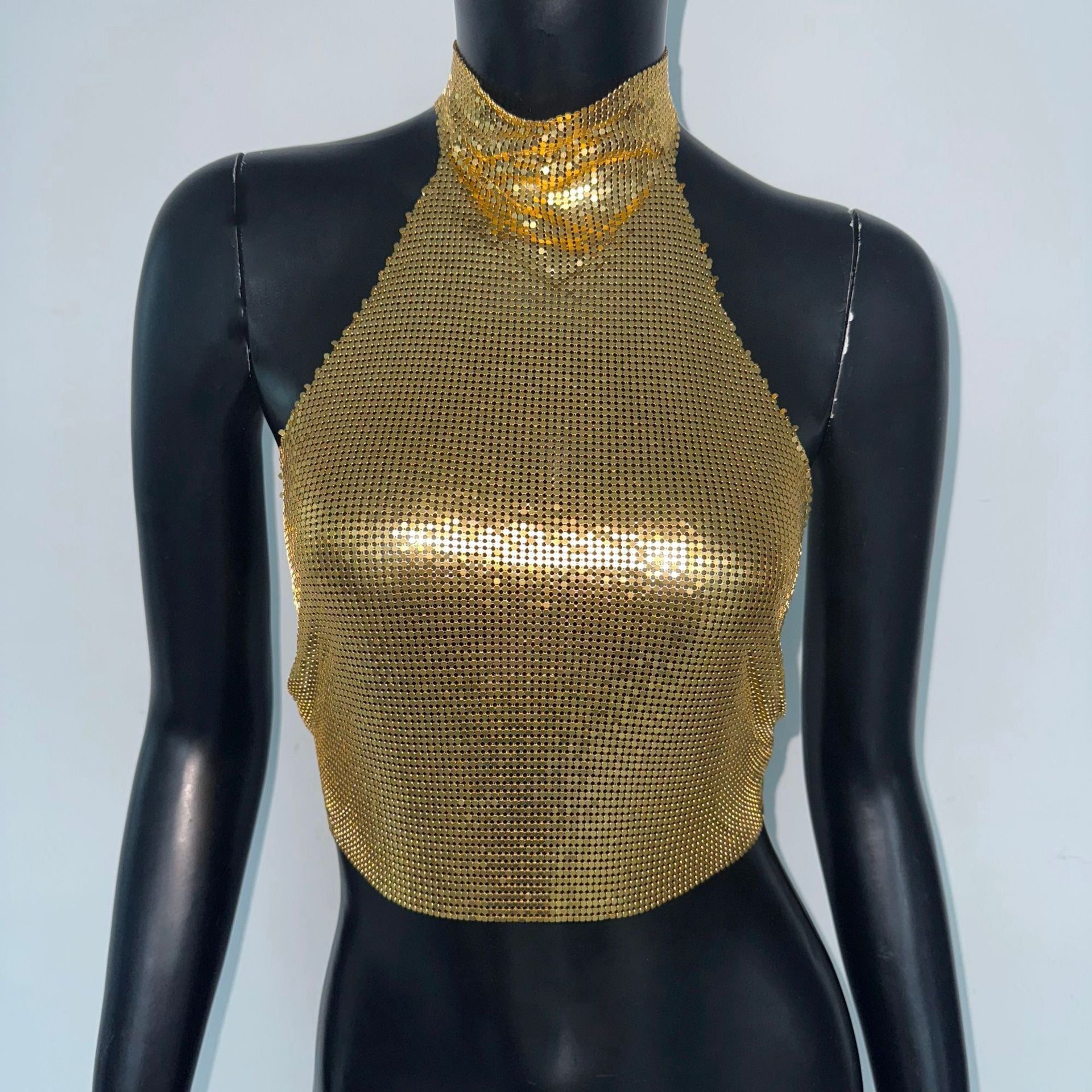 Leopard Halter Sequin Sling Women