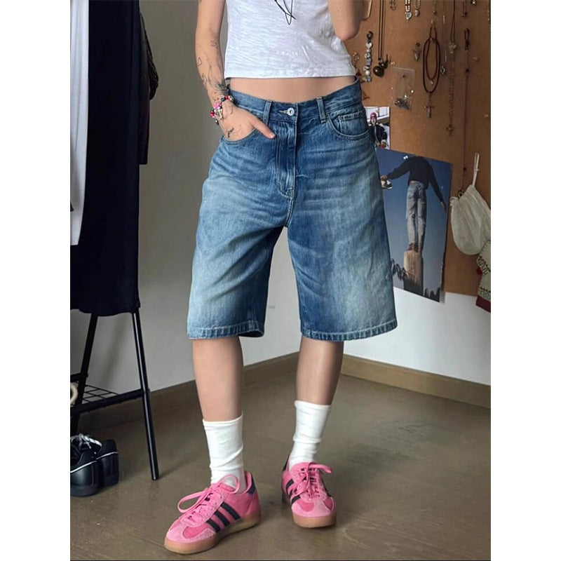 Loose Wide-Leg Pirate Shorts