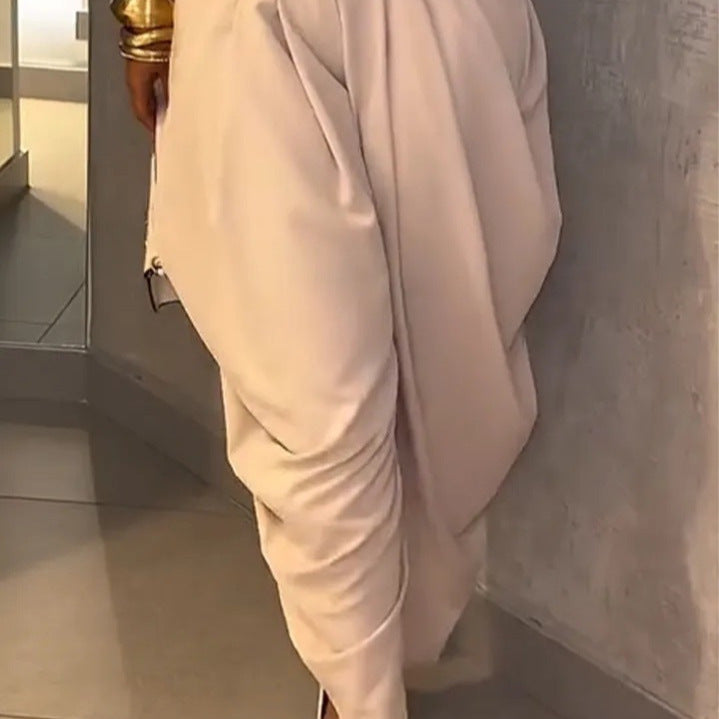 High-Waist Pleated Tapered Pants