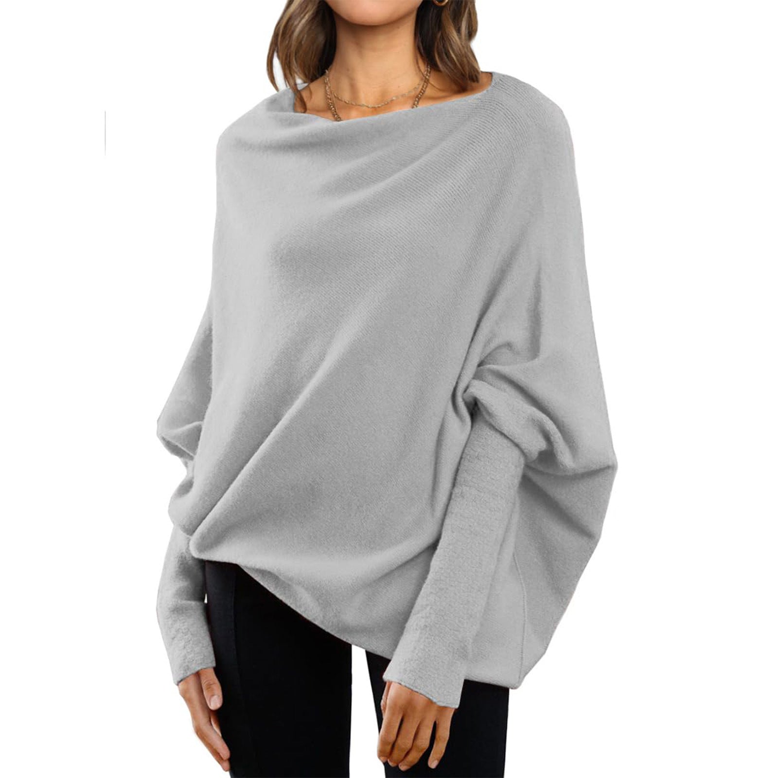 Loose Bat Sleeve Sweater