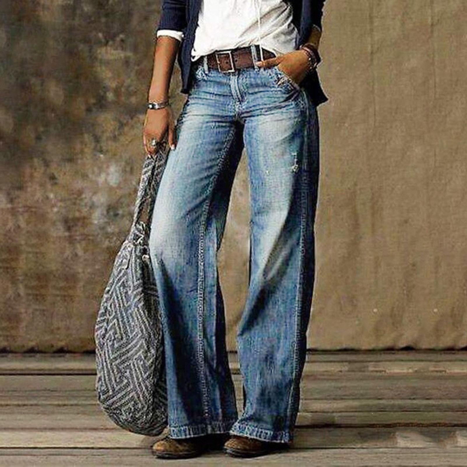 Casual Pocket Straight Jeans
