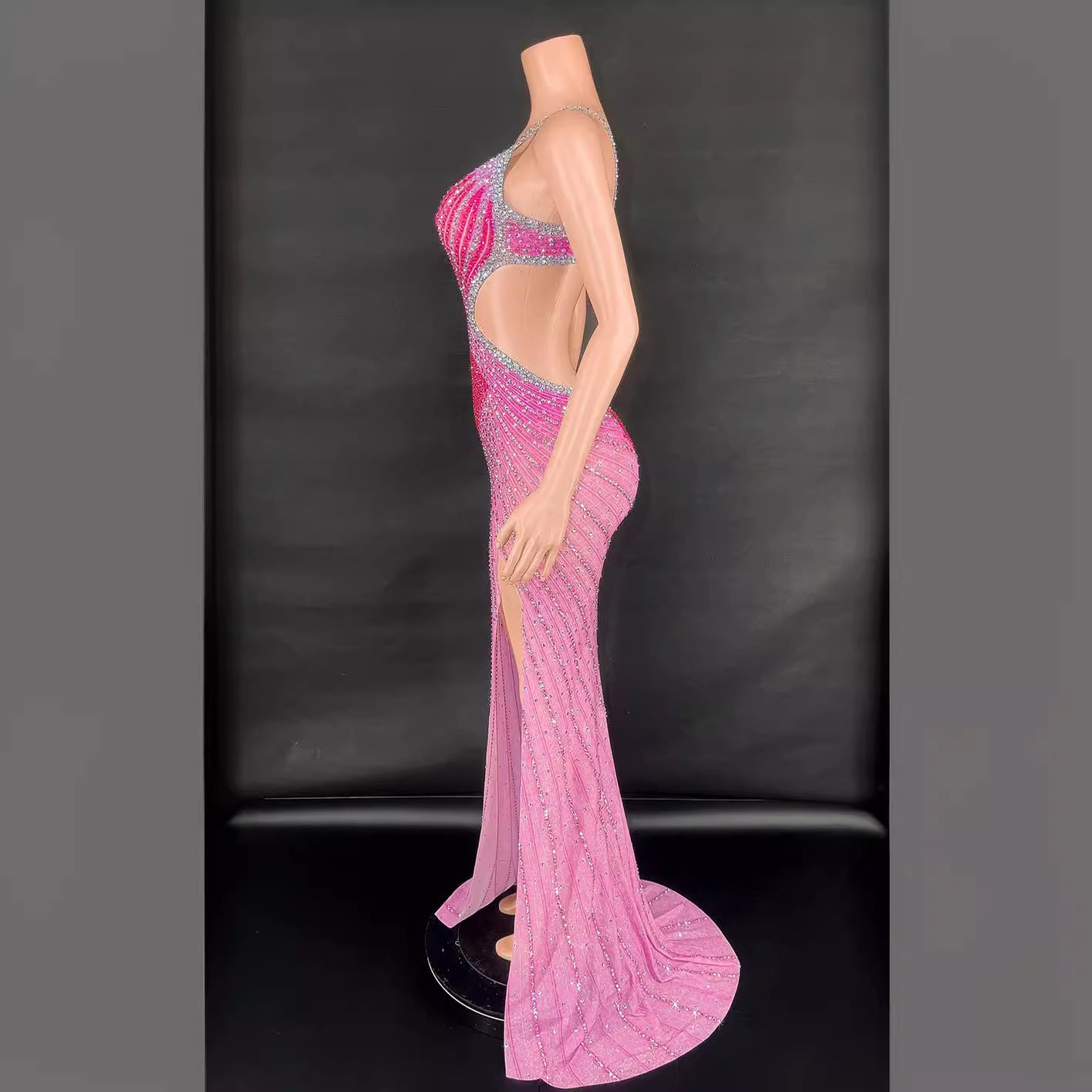 Shiny Diamond Bodycon Party Dress