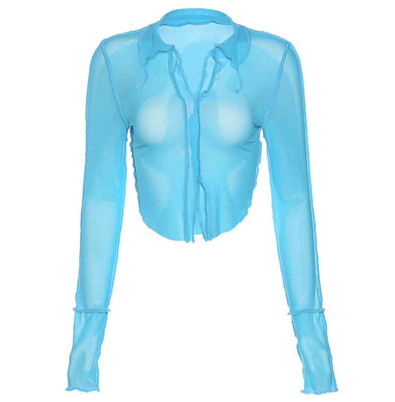 Long sleeve sexy perspective