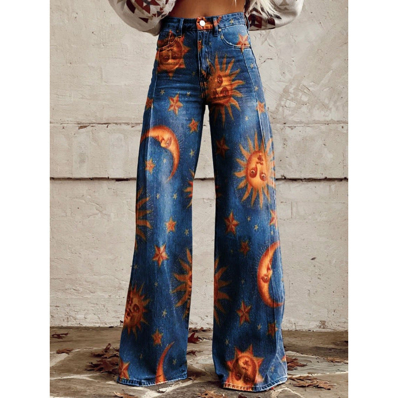 Wide-Leg Thermal Jeans