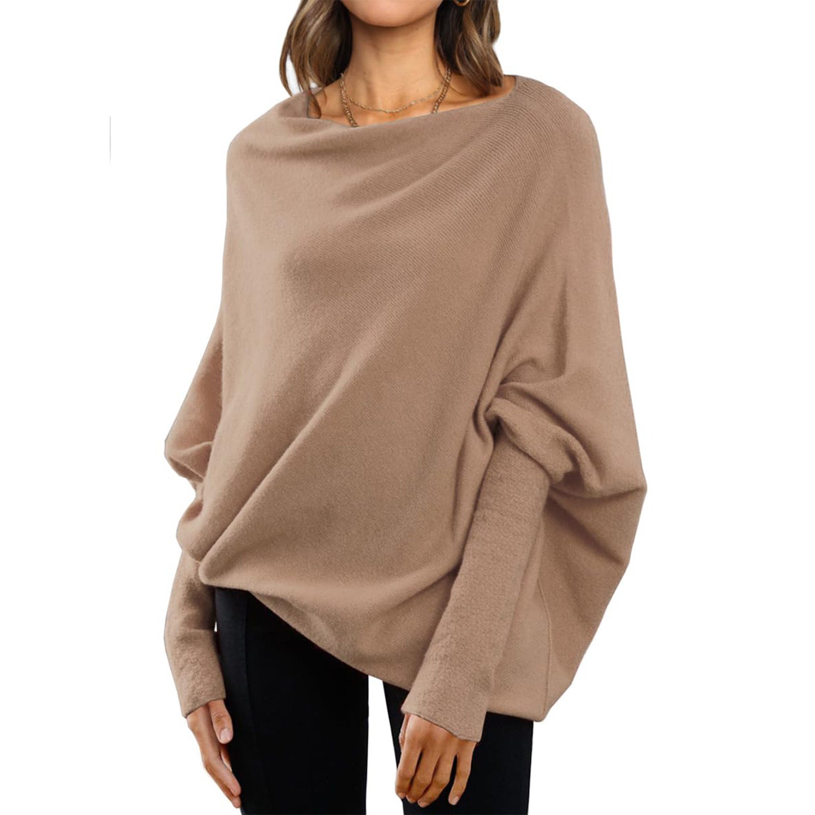Loose Bat Sleeve Sweater