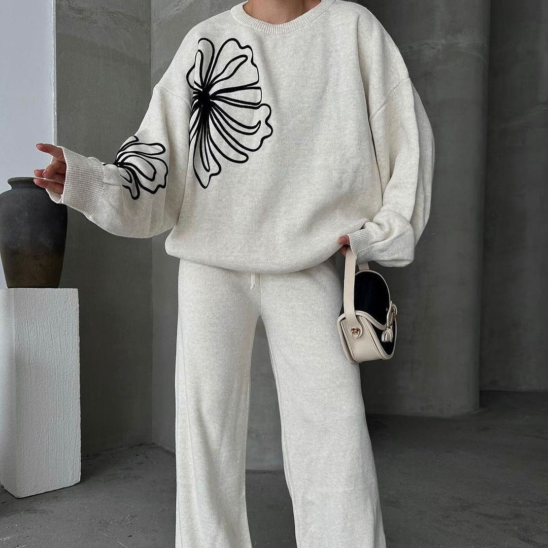 Loose Wide-Leg Women's Two-Piece