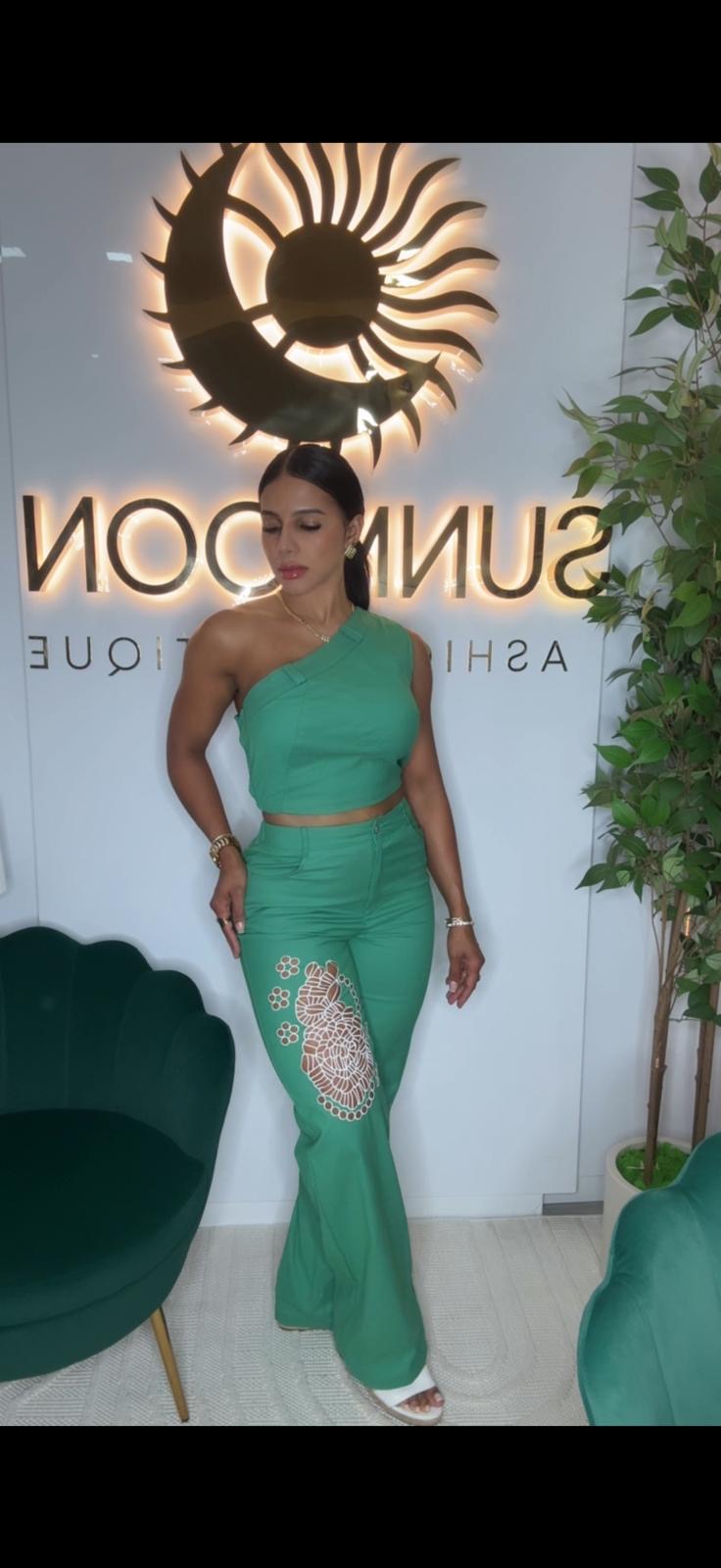 Tulum Green Cutout Set