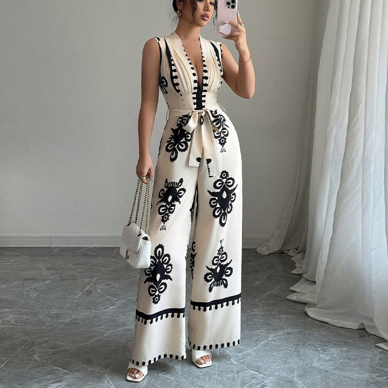 Sleeveless Summer Jumpsuit