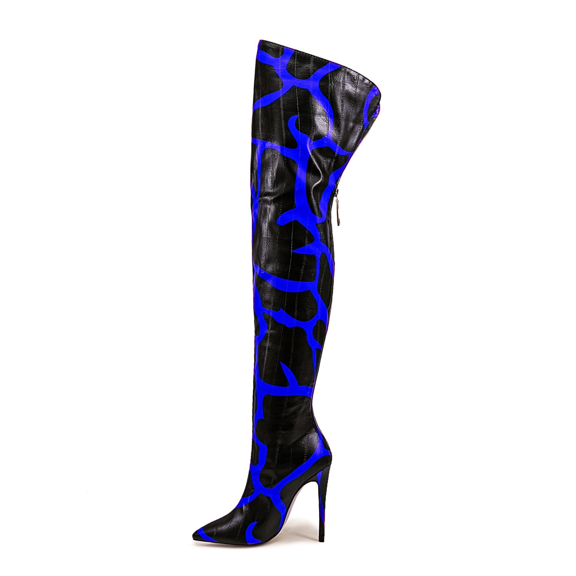 Pointed-toe Stiletto-heeled Over-the-knee Boots