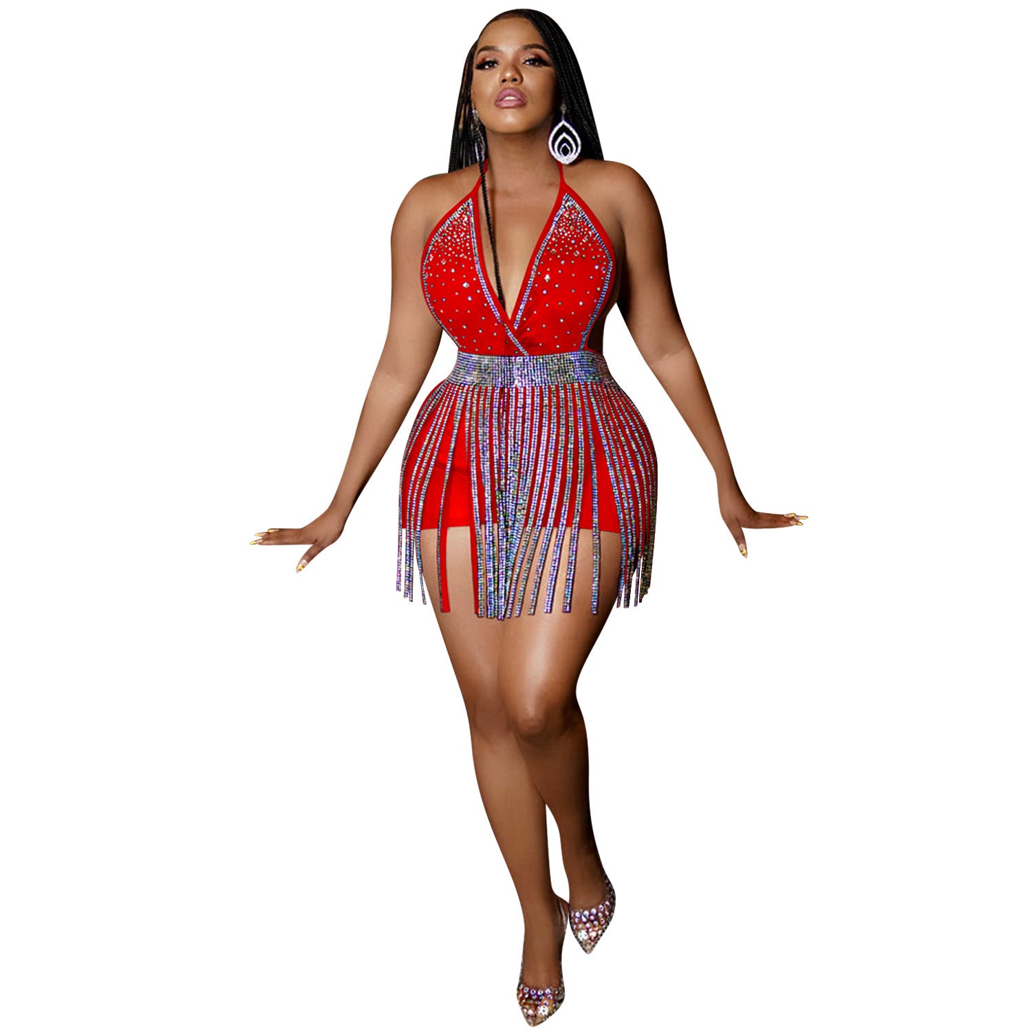 Tassel Skirt Two-Piece Jumpsuit