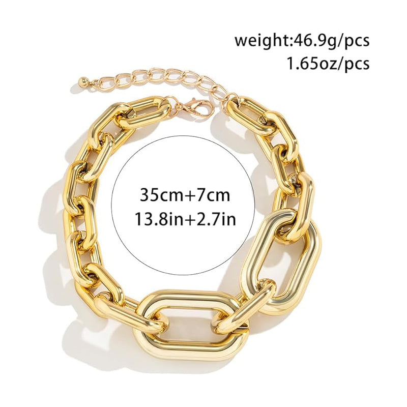 Chunky Gold Chain Link Necklace