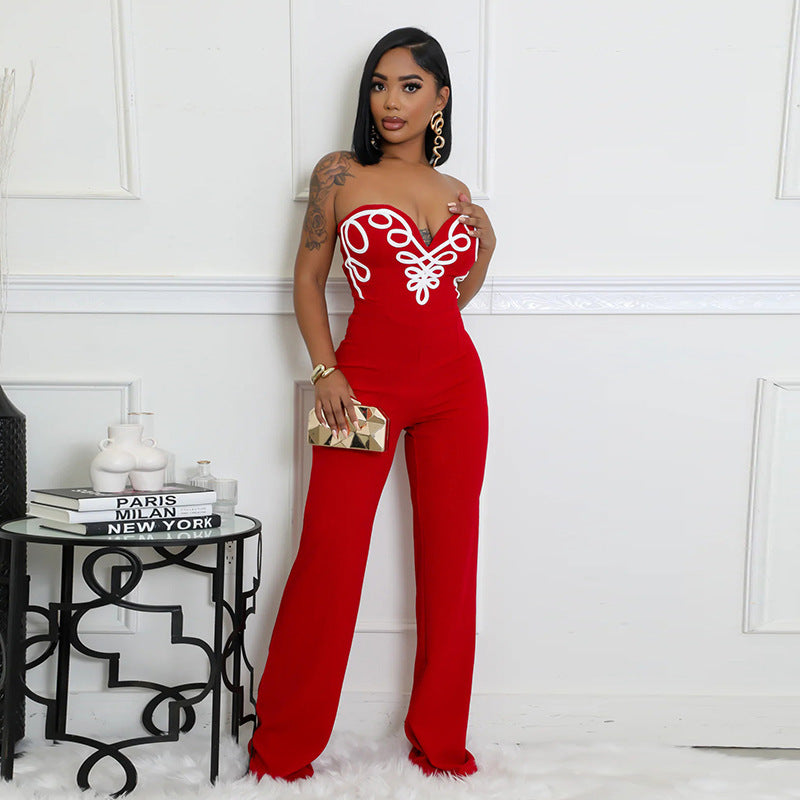 Loose Flared Women's Fashion Jumpsuit