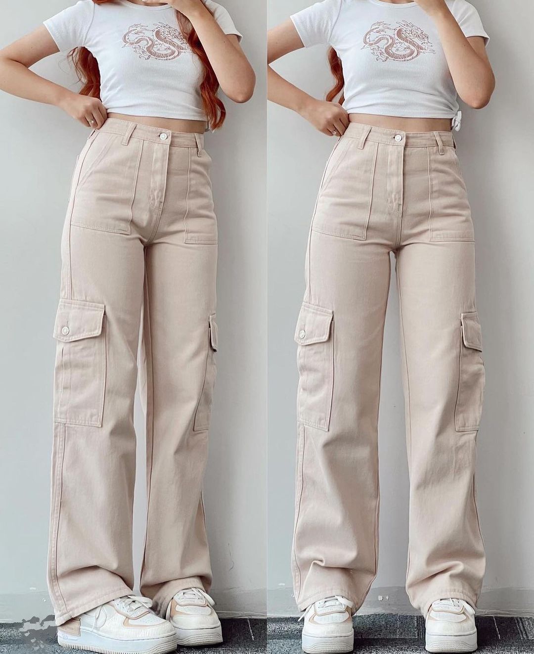 Casual Nipped Waist Pants