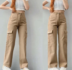 Casual Nipped Waist Pants