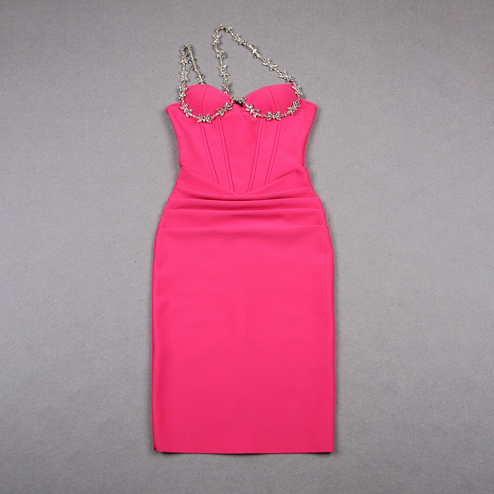 Oblique Sun-Top Sleeveless Dress