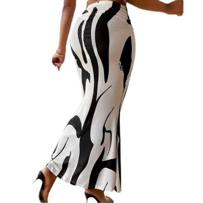 Zebra Print Slim Fit Dress
