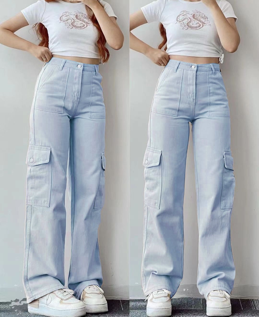 Casual Nipped Waist Pants