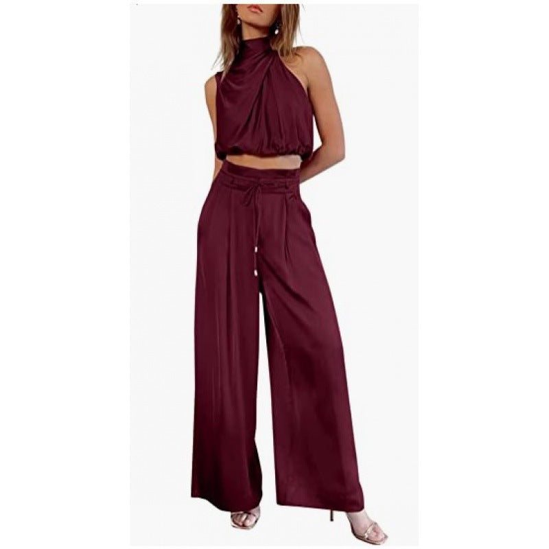 Sleeveless Two-Piece Set