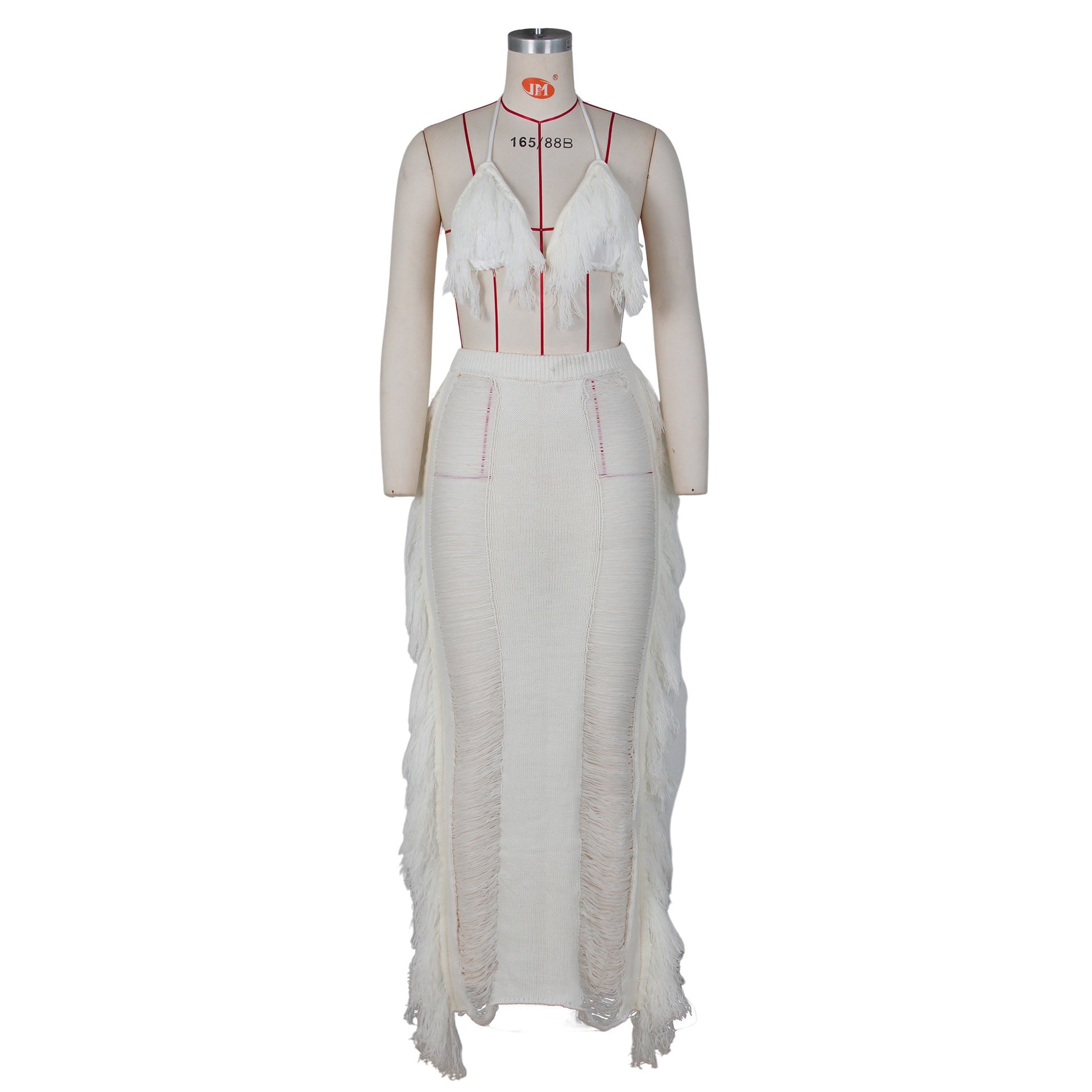 Knitted Tassel Women's Beach Skirt