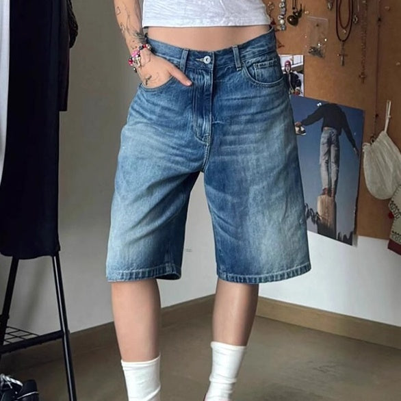 Loose Wide-Leg Pirate Shorts