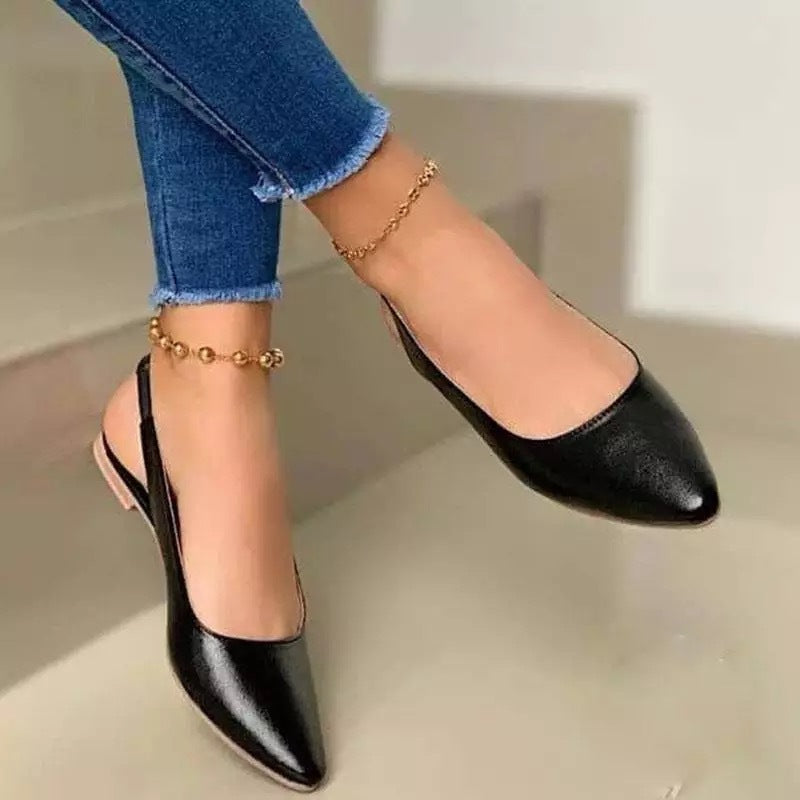 Fashionable All-match Low Heel Sandals