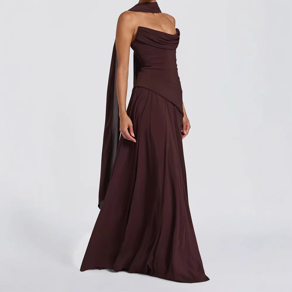 Fashionable New Ruched Tube Dress