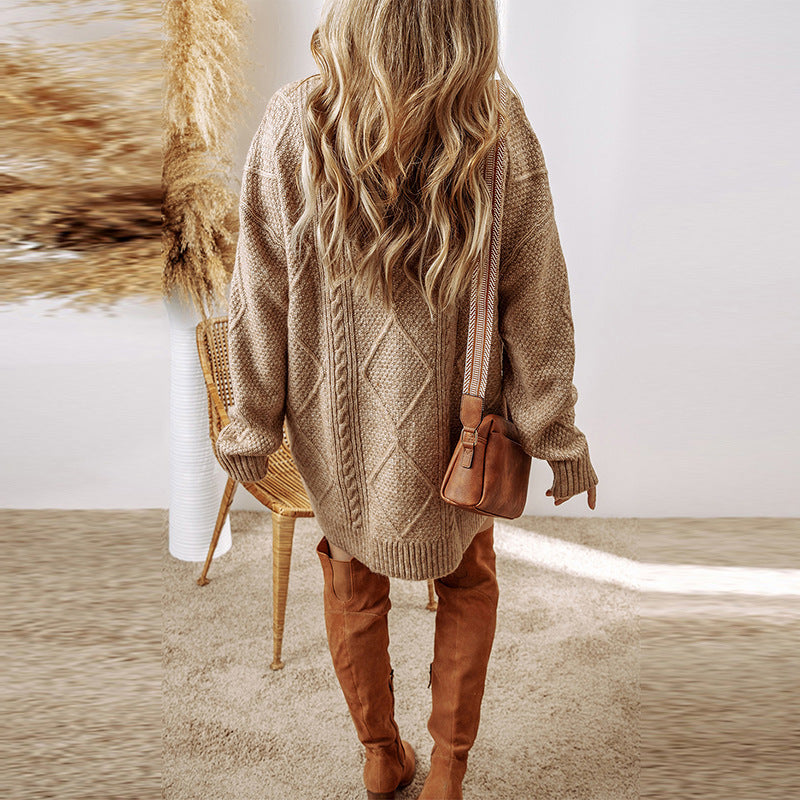 Loose Winter Sweater Dress