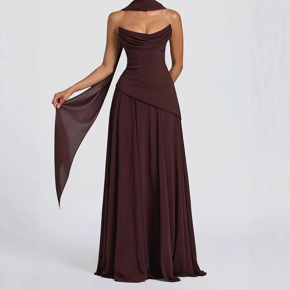 Fashionable New Ruched Tube Dress