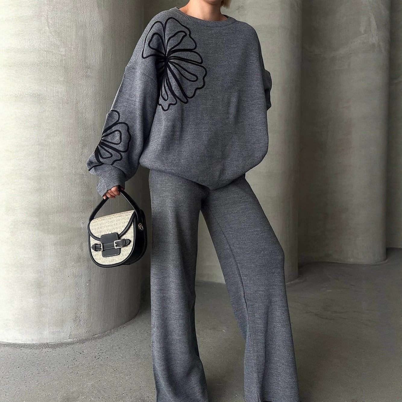 Loose Wide-Leg Women's Two-Piece