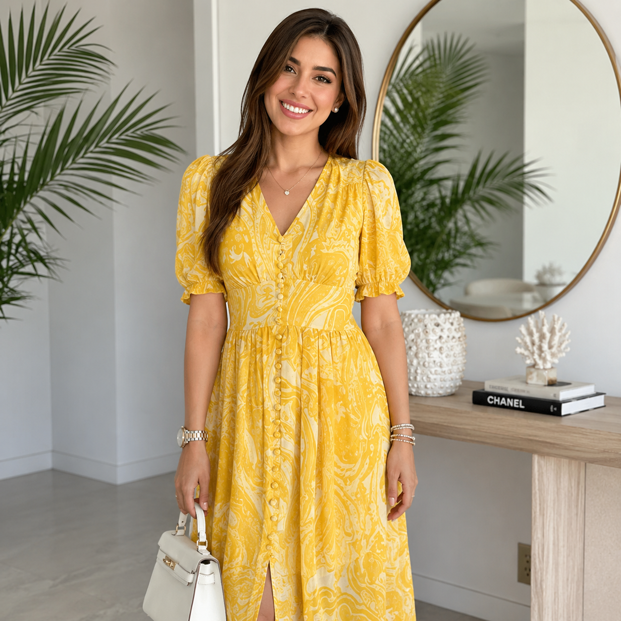 French Style Chiffon Dress