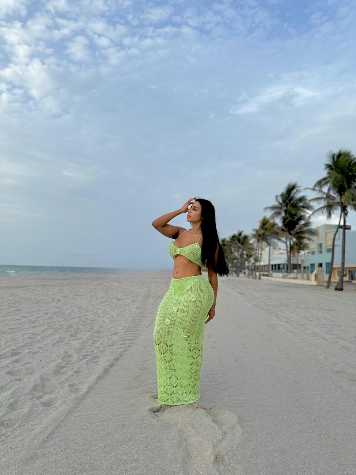 Playa Bonita Set β Lime Crochet Edition