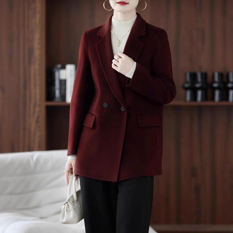 Double-Sided Wool Coat Women