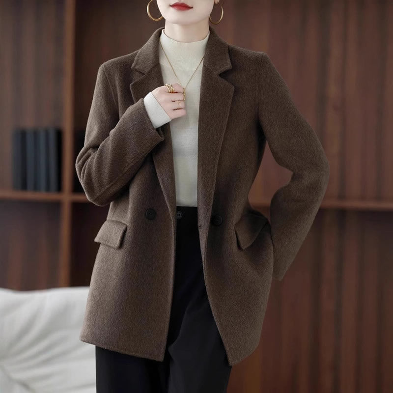 Double-Sided Wool Coat Women