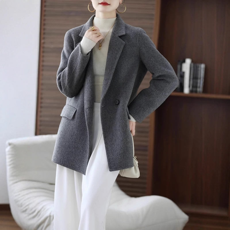 Double-Sided Wool Coat Women