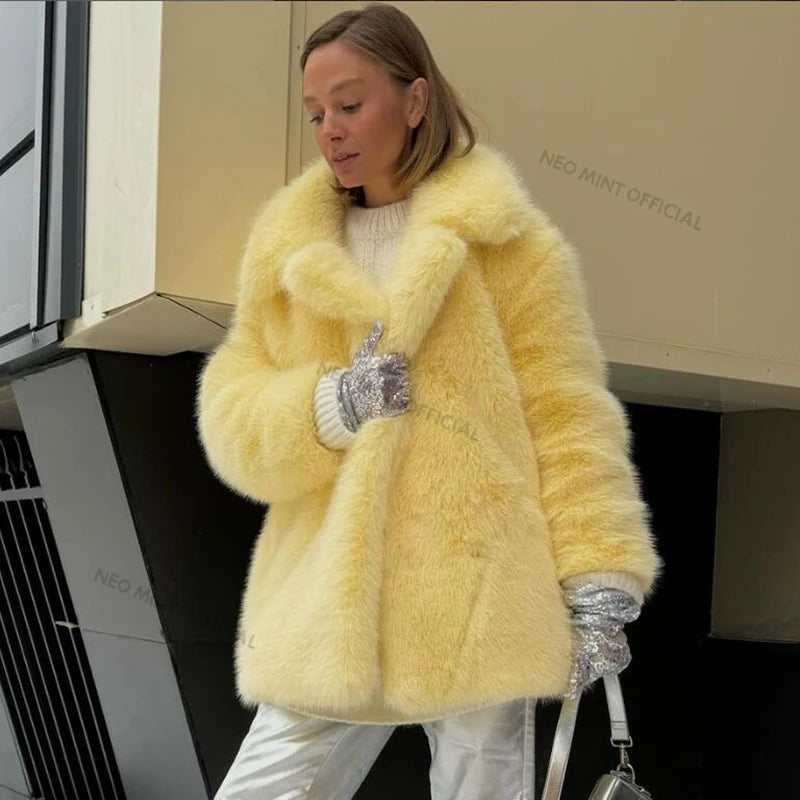 Women’s Luxury Faux Fur Winter Coat