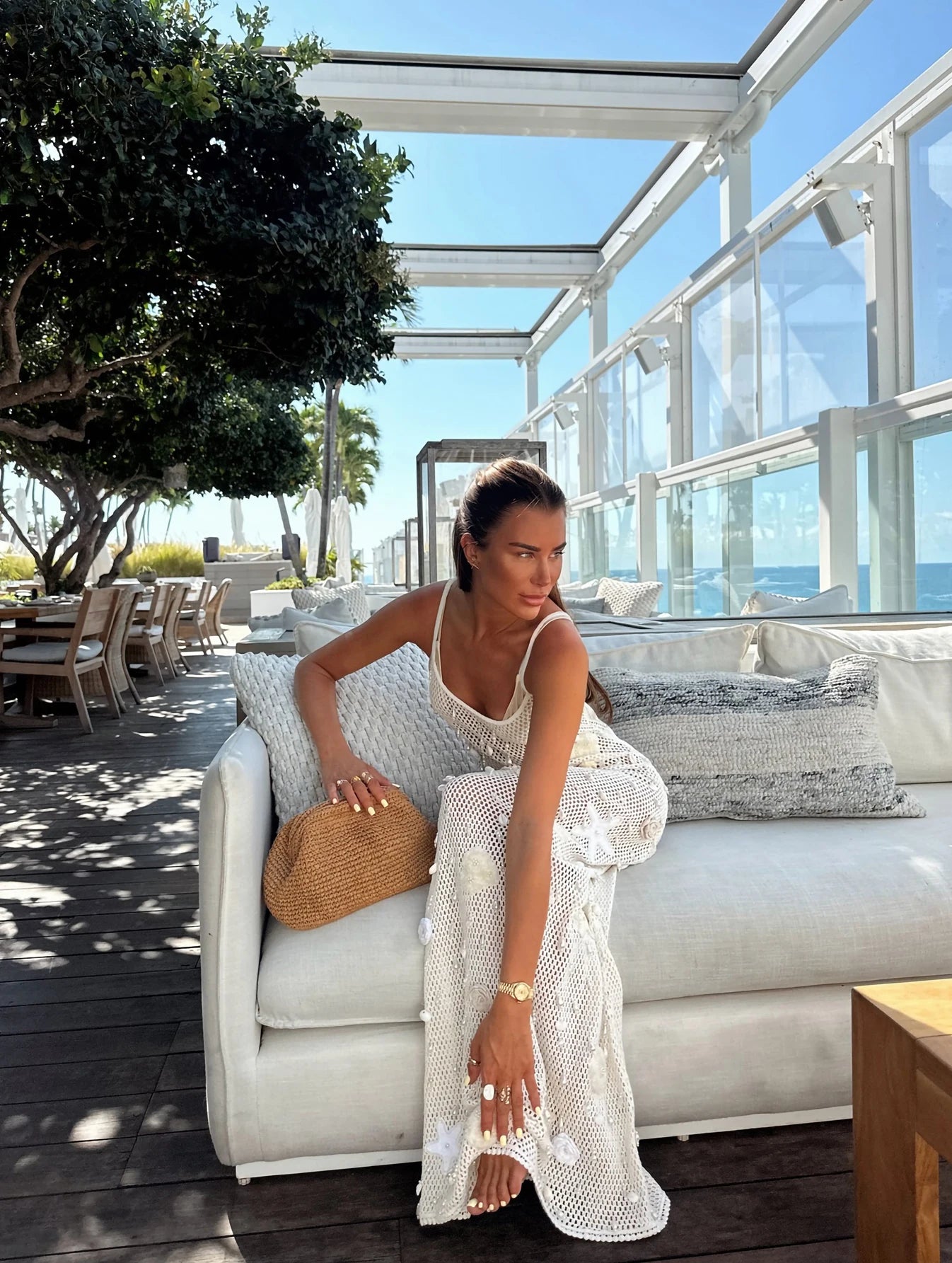 Knit Crochet Long Maxi Dress