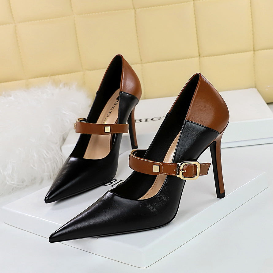 Retro Stiletto High Heel Shoes