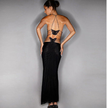 Sexy Slim Butterfly Back Dress